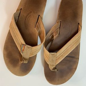 Rainbow flip flops-size 7.5